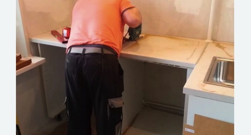 Сборка кухонного гарнитура. Ховрино